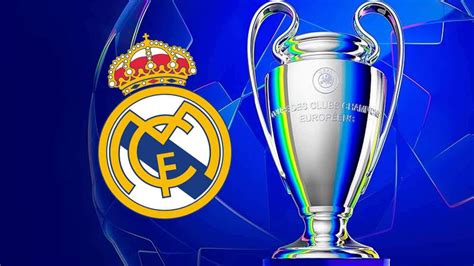 Logo Bayern Monaco e Real Madrid con trofeo Champions League