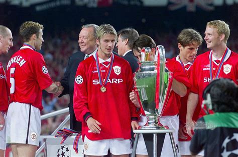 David Beckham con la maglia del Manchester United