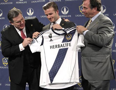David Beckham con la maglia dei Los Angeles Galaxy