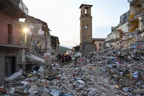 Danni ad Amatrice dopo il terremoto del 2016