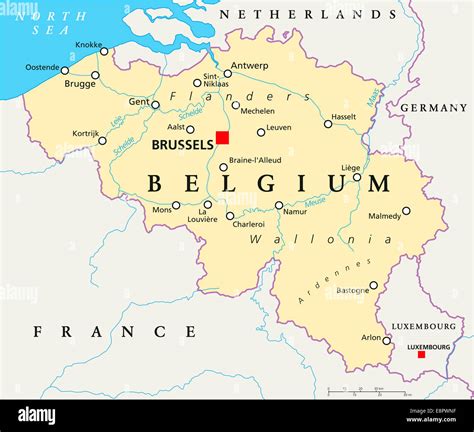 Mapa del Belgio con le città di Drongen, Gent e Genk evidenziate