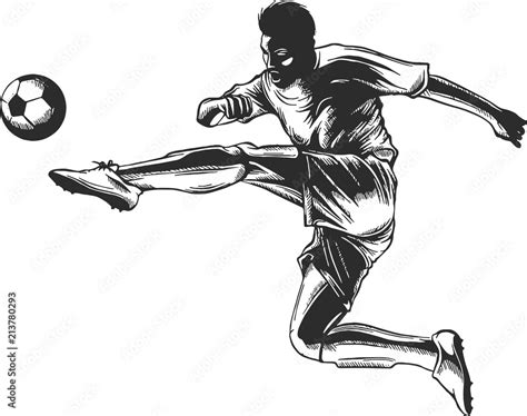 Calciatore che tira in porta