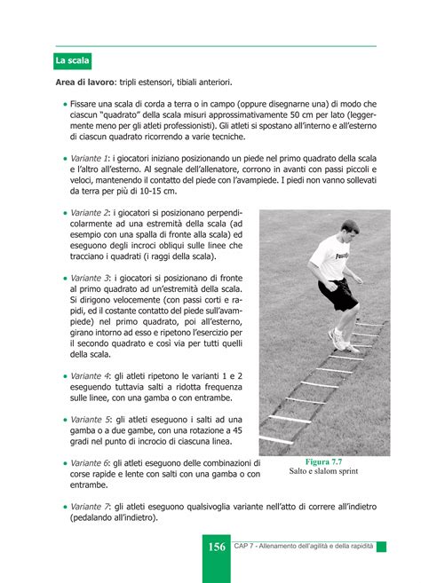 Giocatori che eseguono esercizi di agilità