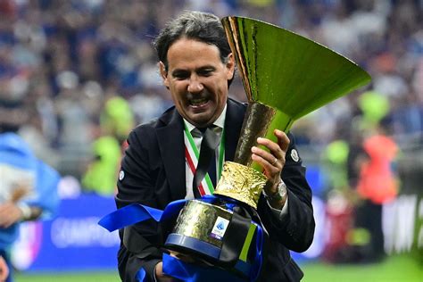Simone Inzaghi celebrazione scudetto Inter