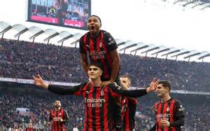 Grafico della classifica Serie A con Milan e Sassuolo in evidenza