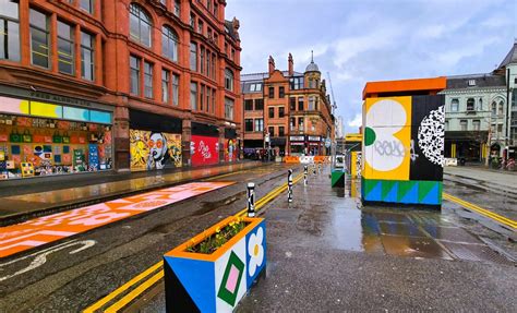 Street art nel Northern Quarter di Manchester