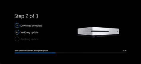 Schermata aggiornamenti su Xbox