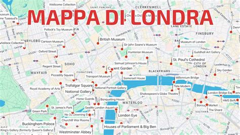 Mappa di Londra con la posizione storica di Woolwich e Highbury