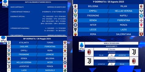 Calendario Serie A e scontri diretti fantacalcio