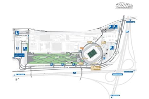 Mappa dello stadio Allianz Arena di Monaco