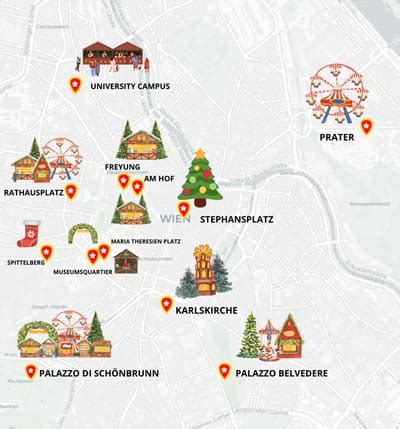 Mappa dei mercatini di Natale di Manchester
