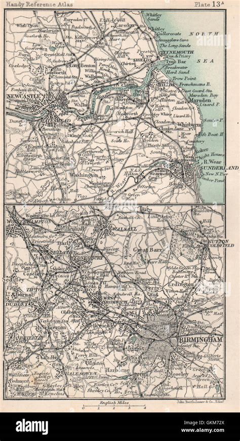 Mappa di Newcastle e dintorni
