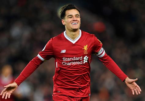 Philippe Coutinho con la maglia del Liverpool