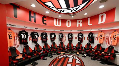 Interno degli spogliatoi di San Siro