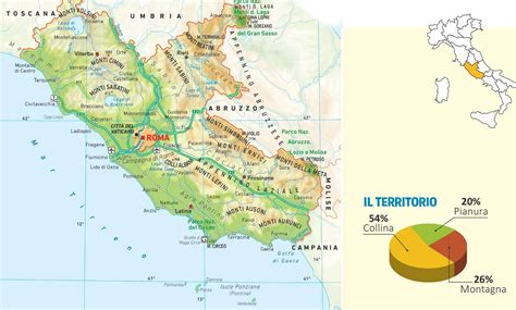 Mappa del litorale laziale con evidenziate le principali località balneari
