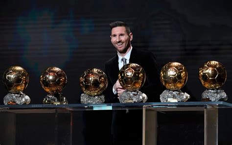 Grafico con i Palloni d'Oro vinti da Messi