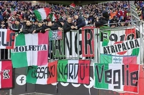 Mappa politica dei gruppi ultras in Italia (dati 2017-2018)