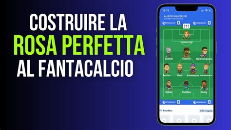 Struttura di una rosa di fantacalcio