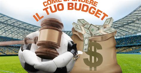 Infografica sulla divisione del budget all'asta del fantacalcio
