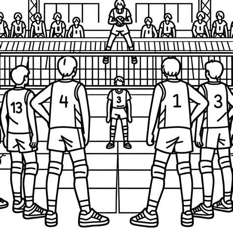 Campo da calcio con due squadre che si affrontano