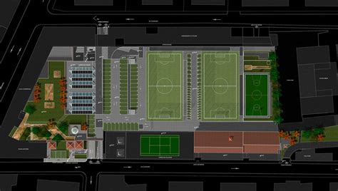 Immagine di una delle strutture sportive nel campus di Parma