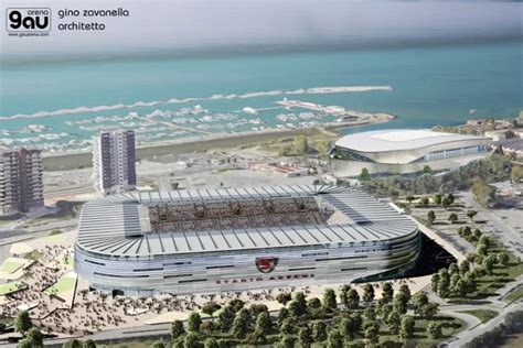Dettagli del progetto di restyling dello Stadio Arechi