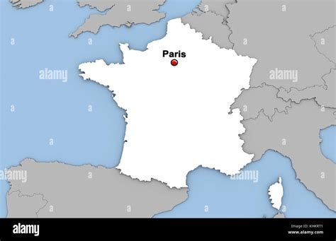 Mappa della Ligue 1 con la posizione di Parigi