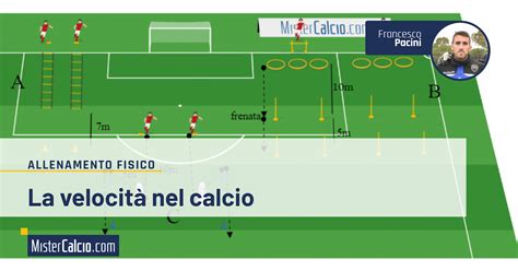 Infografica sulla velocità nel calcio