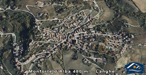 Mappa delle Langhe con evidenziata la zona di Monforte d'Alba