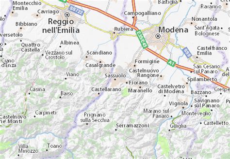 Mappa di Sassuolo con la posizione di Obiettivo Kapelli