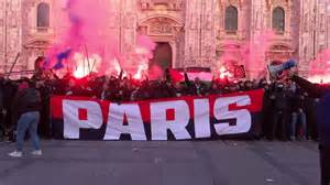 Manifestazione tifosi PSG a Milano