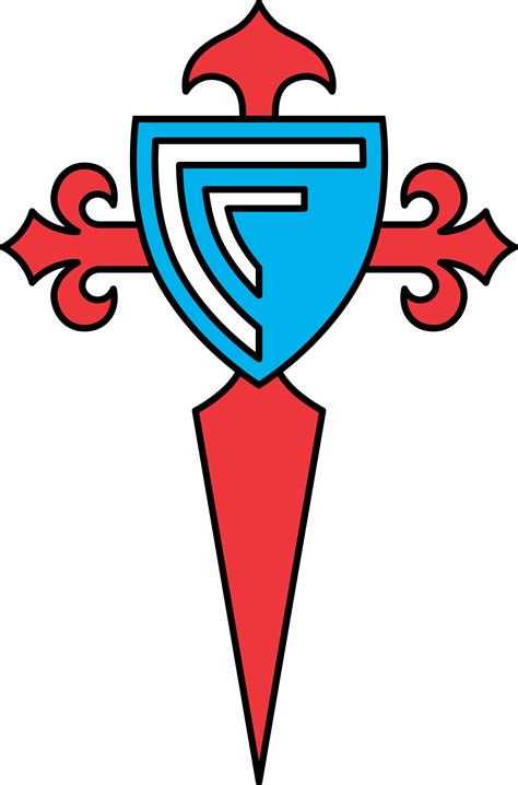 Stemma del Celta Vigo e del Lione sovrapposti
