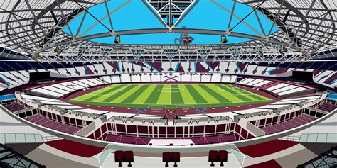 Mappa dello stadio del West Ham, l'Olympic Stadium