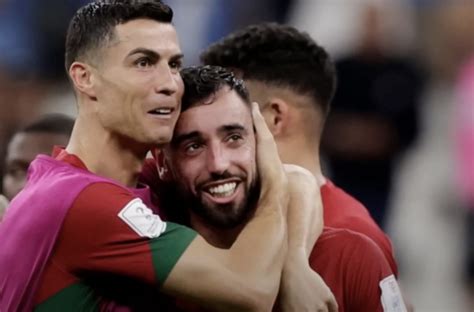 Cristiano Ronaldo e Bruno Fernandes in campo