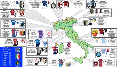Mappa dei club italiani di Serie B