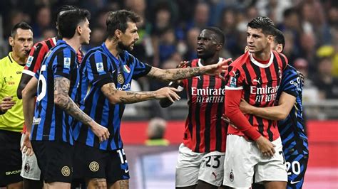 Immagine di un momento chiave del derby Milan-Inter