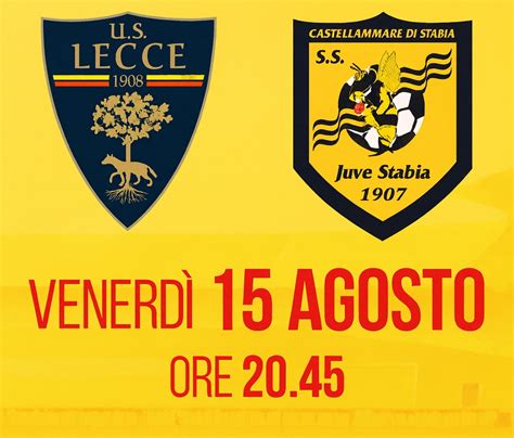 Statistiche della partita Lecce-Juve Stabia con angoli e cartellini