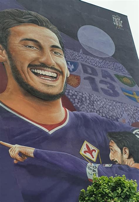 Murale commemorativo di Davide Astori a Firenze