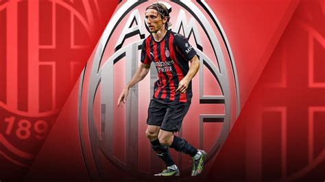 Luka Modric con la maglia del Milan