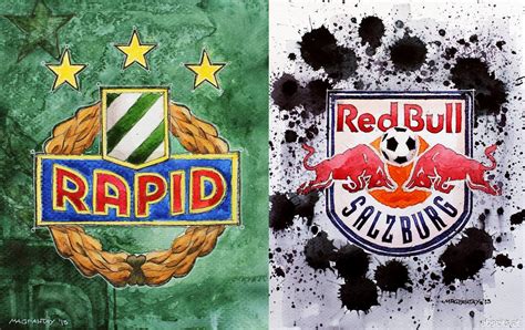 Stemma delle squadre Red Bull Salzburg e SK Rapid Wien