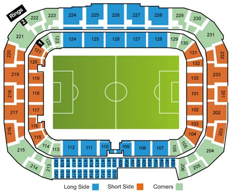 Mappa della Red Bull Arena a Salisburgo