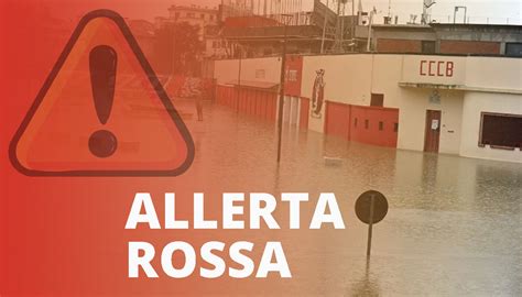 Simbolo di allerta meteo rossa