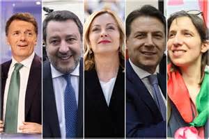 leader politici italiani in campagna elettorale