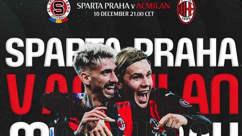 Formazione iniziale del Milan contro lo Sparta Praga
