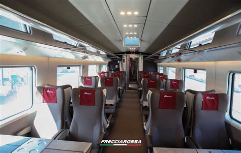 Infografica sui servizi a bordo dei treni Frecciarossa e Italo