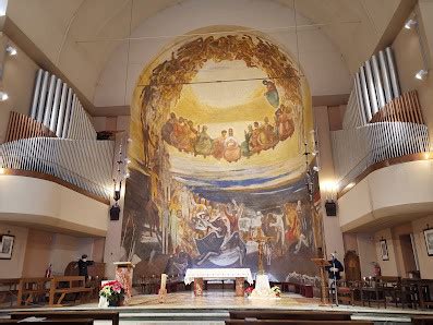 Affresco di Walter Madoi nella chiesa del Corpus Domini, Parma