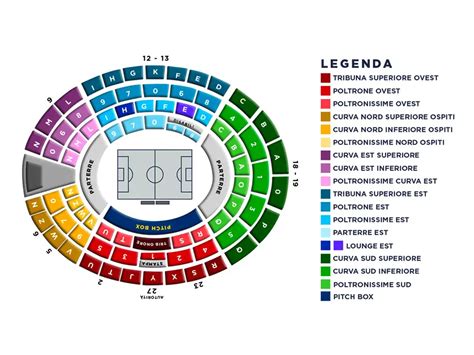 Mappa dello stadio Bentegodi