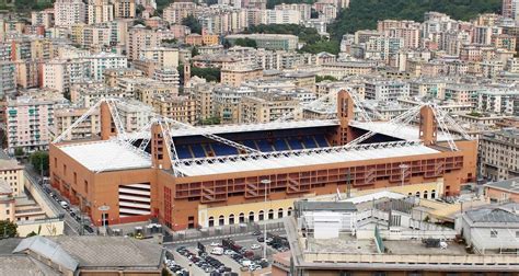 Stadio Luigi Ferraris di Genova durante la partita Sampdoria-Crotone