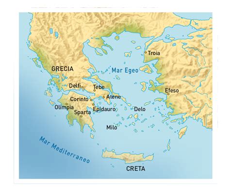 Mappa dell'antica Grecia