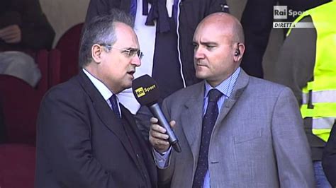 Claudio Lotito durante un'intervista